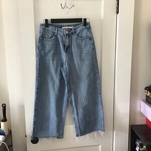 Brave Soul London Denim wide leg cropped jeans 6